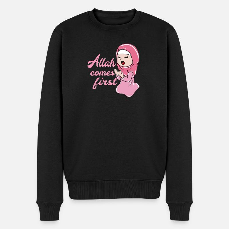 Islam Islamique Allah - Pull Premium bio Homme - noir
