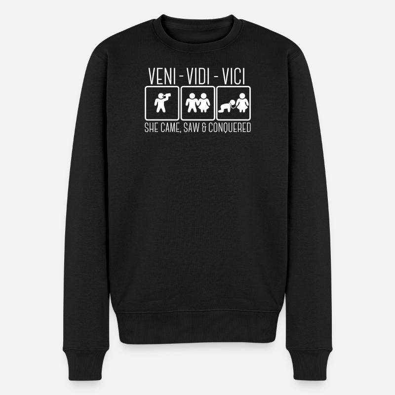 Junggesellenabschied Lustig Spruch Ehemann Party - Männer Premium Bio Pullover - Schwarz