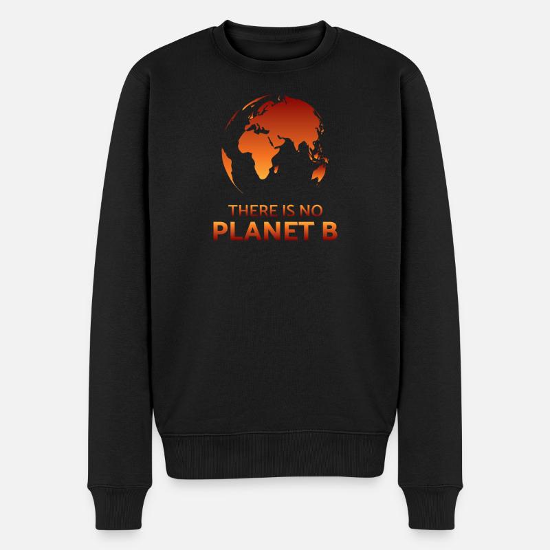 Klimaschutz Umwelt Planet Erde Klima Klimapolitik - Männer Premium Bio Pullover - Schwarz