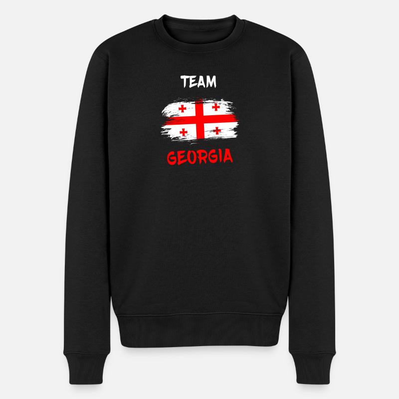 Team Géorgie / Cadeau Tbilissi Gori drapeau - Pull Premium bio Homme - noir