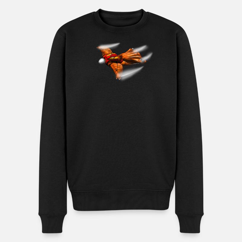 Wingsuit - Männer Premium Bio Pullover - Schwarz