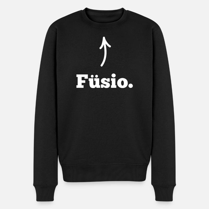 Füsio Physio - Männer Premium Bio Pullover - Schwarz