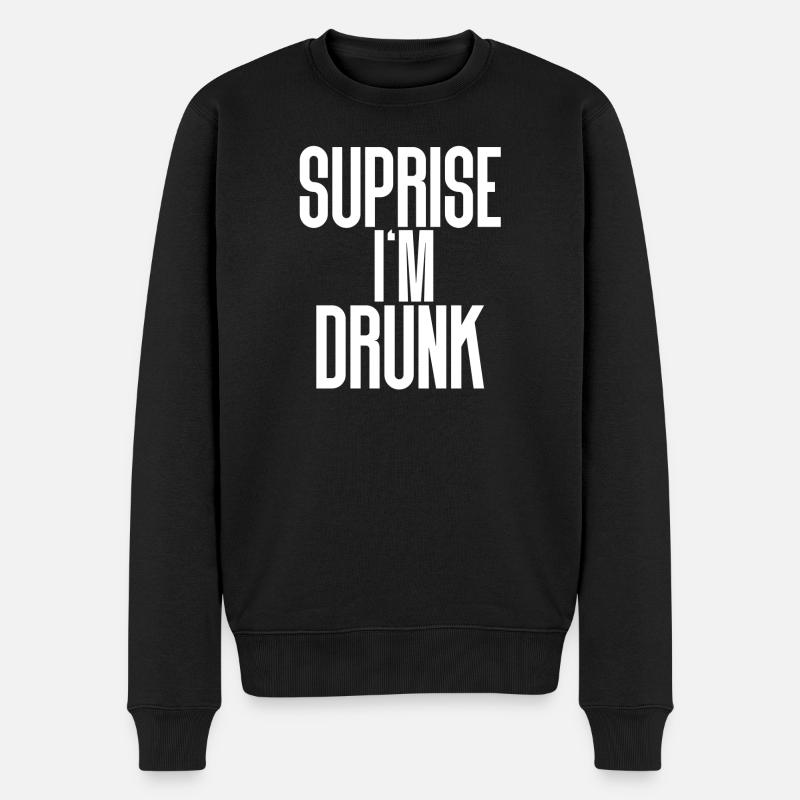 ivre - Pull Premium bio Homme - noir