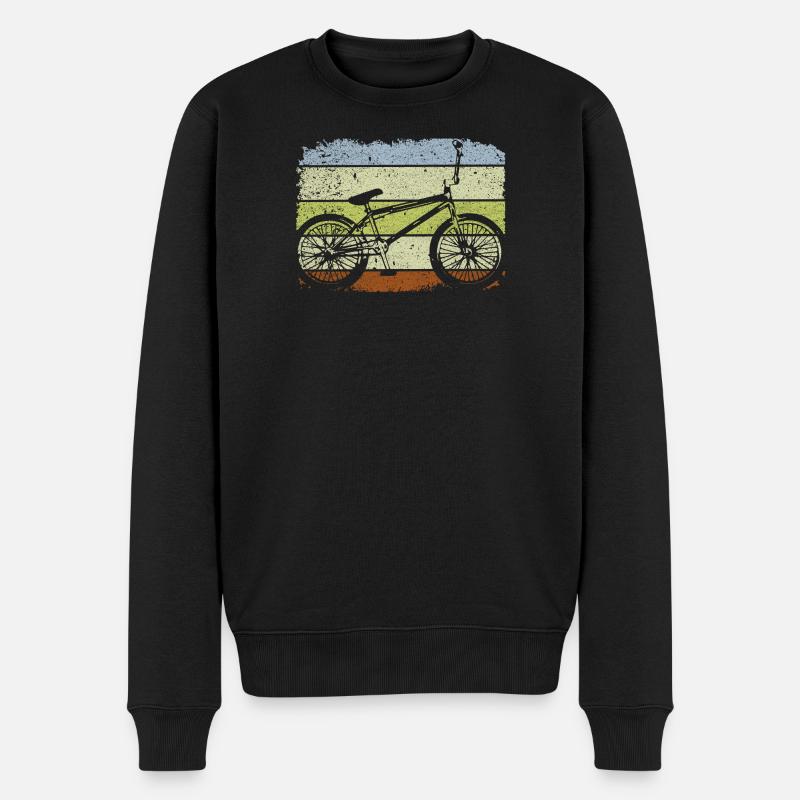 BMX - BMX Rad Fahrrad - BMX Geschenke - Männer Premium Bio Pullover - Schwarz