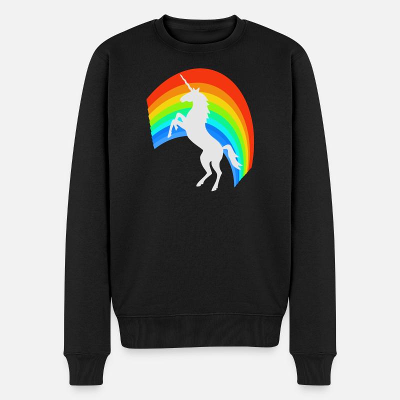 licorne - Pull Premium bio Homme - noir