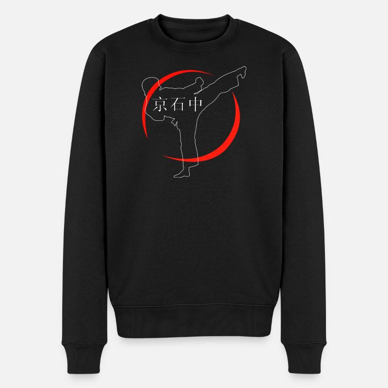 Karate Sport - Männer Premium Bio Pullover - Schwarz