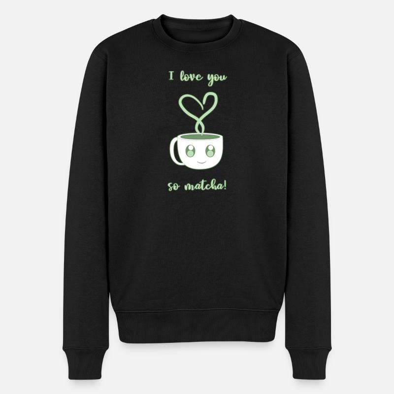 Lustiges Wortspiel - Männer Premium Bio Pullover - Schwarz