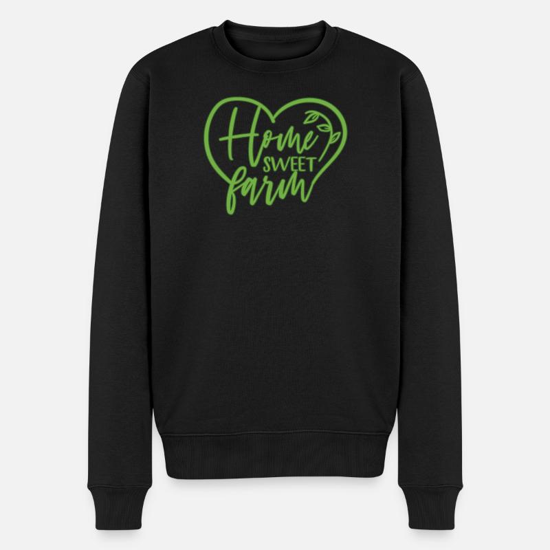 Bauernhof - Männer Premium Bio Pullover - Schwarz