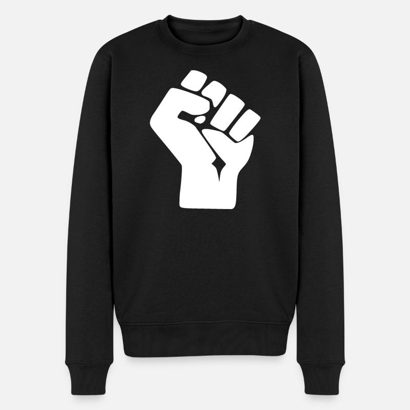 Faust - Männer Premium Bio Pullover - Schwarz