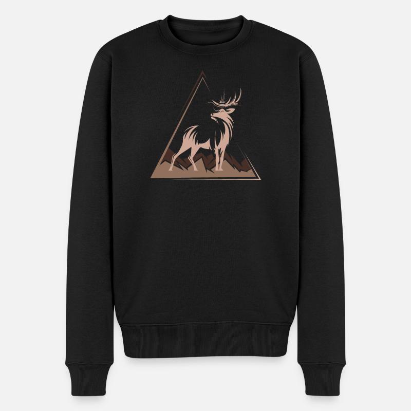 Deer Deer Cadeau de Noël - Pull Premium bio Homme - noir