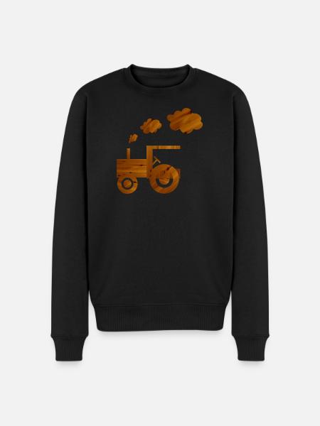 tractor - Men's Premium Organic Jumper - black