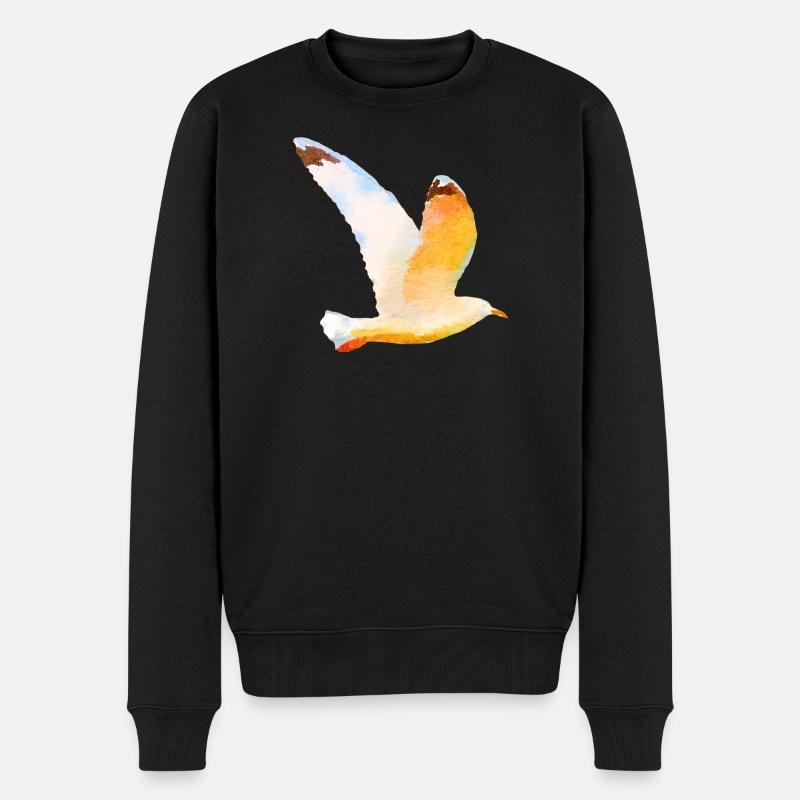 mouette - Pull Premium bio Homme - noir