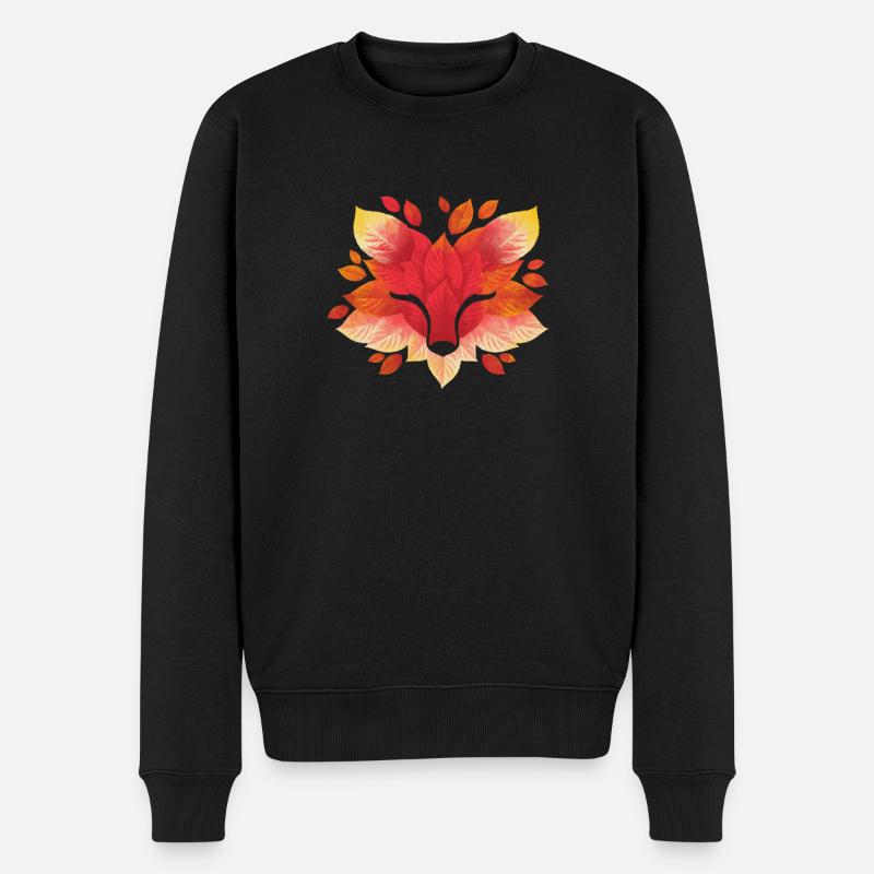 Feuille de renard - Pull Premium bio Homme - noir