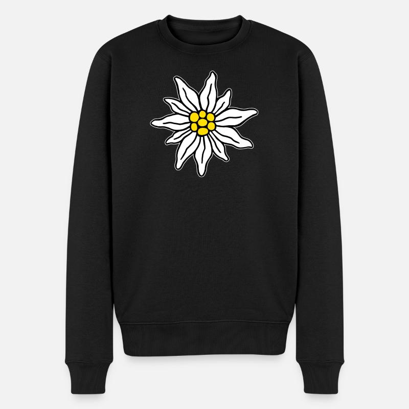 Edelweiss II - Pull Premium bio Homme - noir