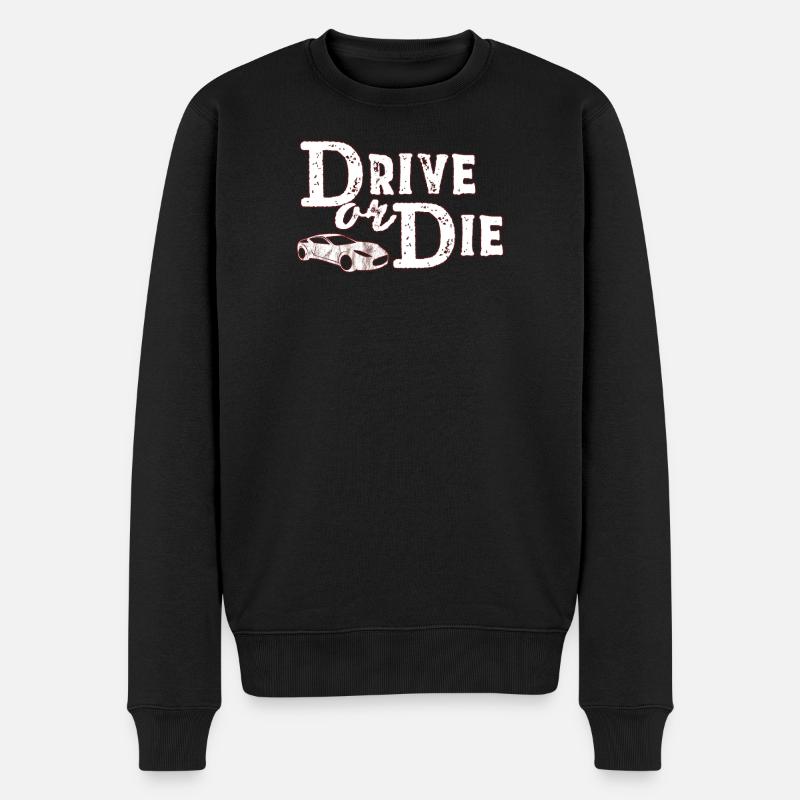Auto - Männer Premium Bio Pullover - Schwarz