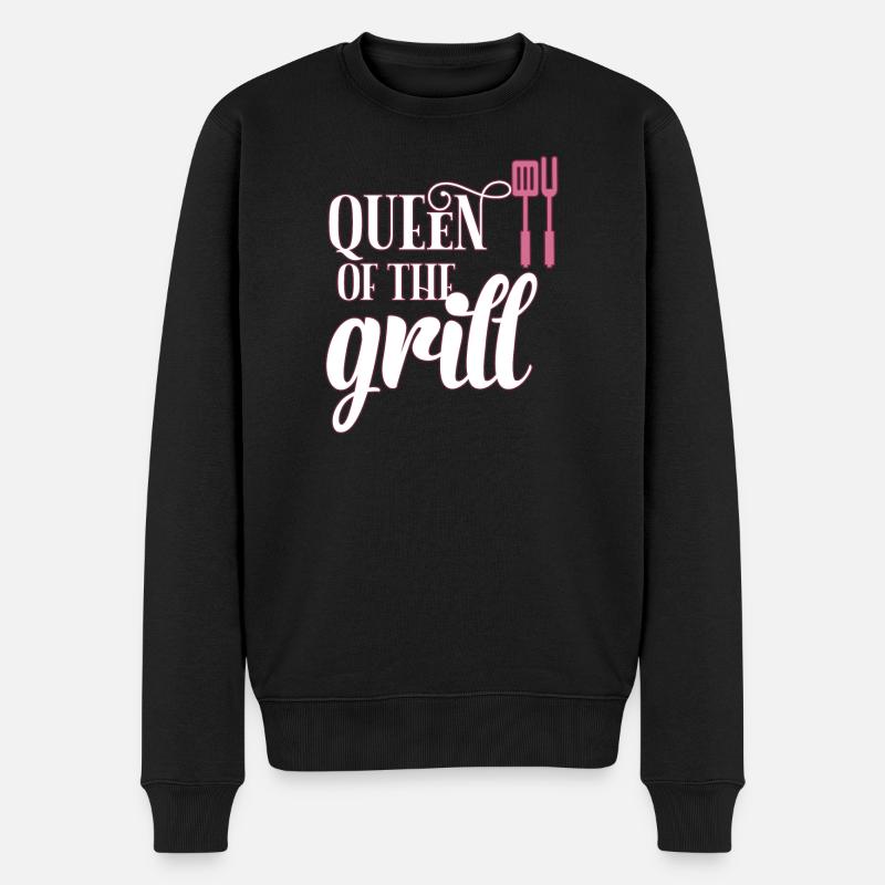 Griller la reine - Pull Premium bio Homme - noir