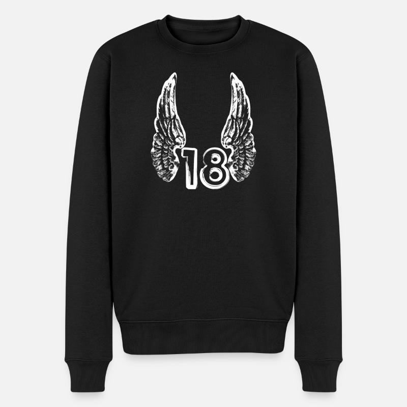 Anniversaire 18 ans - Pull Premium bio Homme - noir