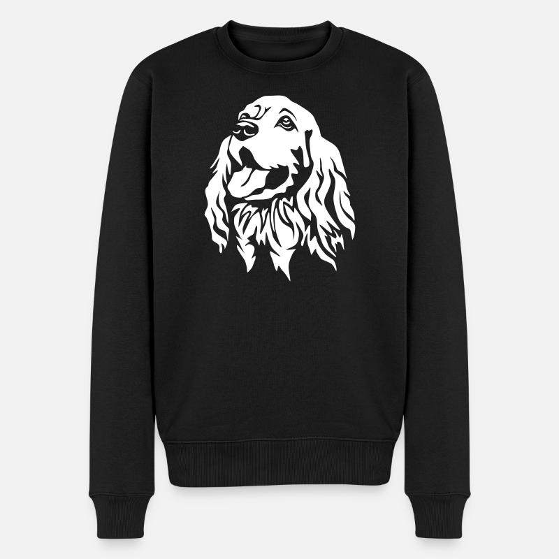 Cocker Spaniel "Black Edition" - Men's Premium Organic Jumper - black