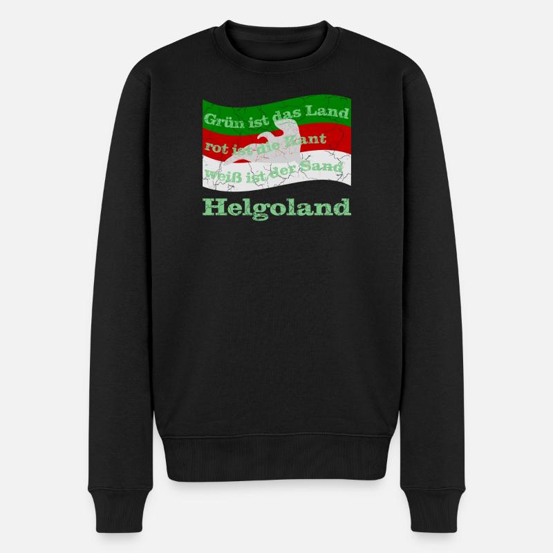 helgoland insel - Männer Premium Bio Pullover - Schwarz