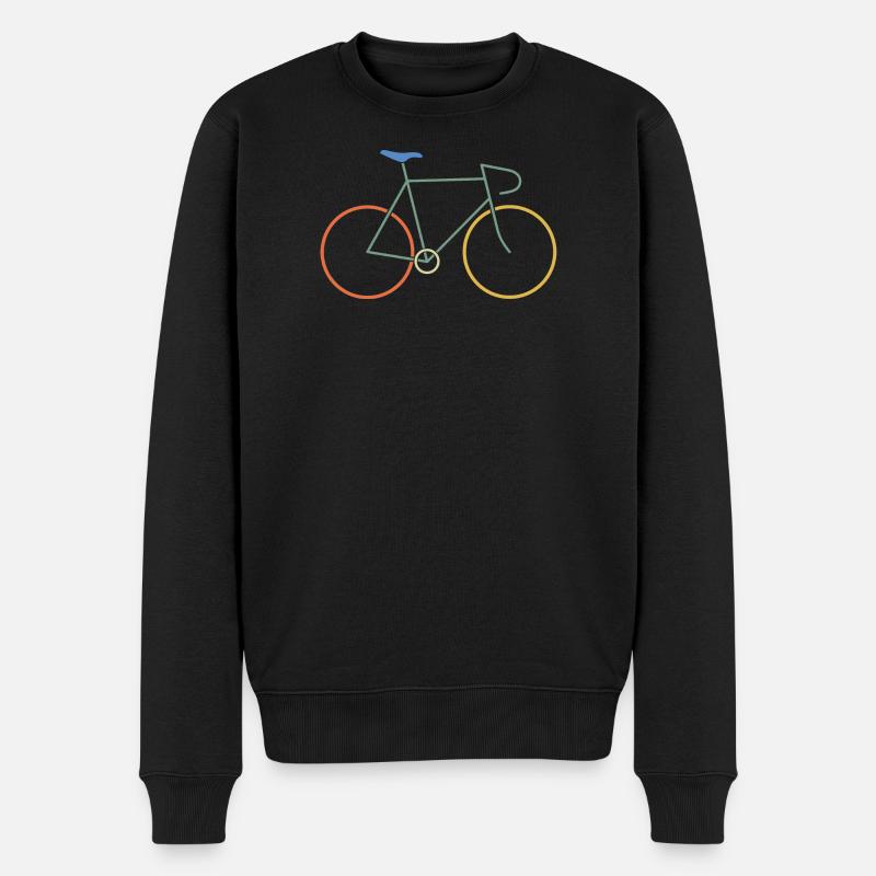 Vélo de course coloré - Pull Premium bio Homme - noir