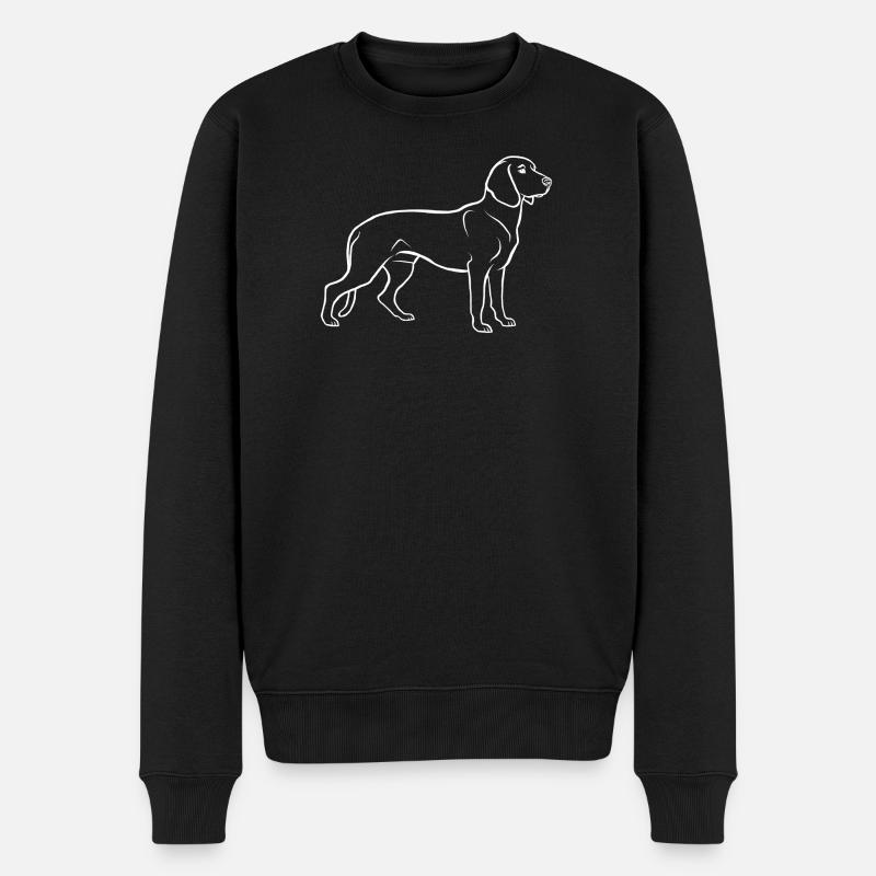 Chien de soudage hanovrien - Pull Premium bio Homme - noir