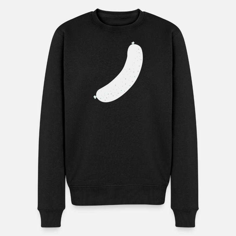 Saucisse Brat Wurst - Pull Premium bio Homme - noir