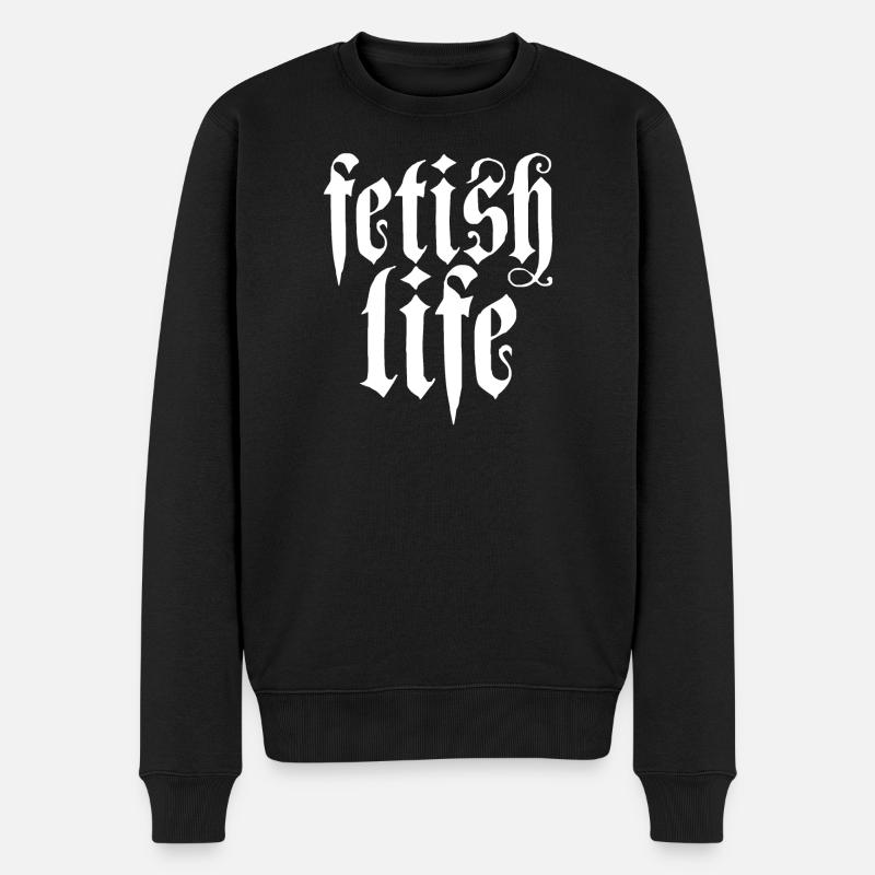 Fetisch Leben - Fetisch - Männer Premium Bio Pullover - Schwarz