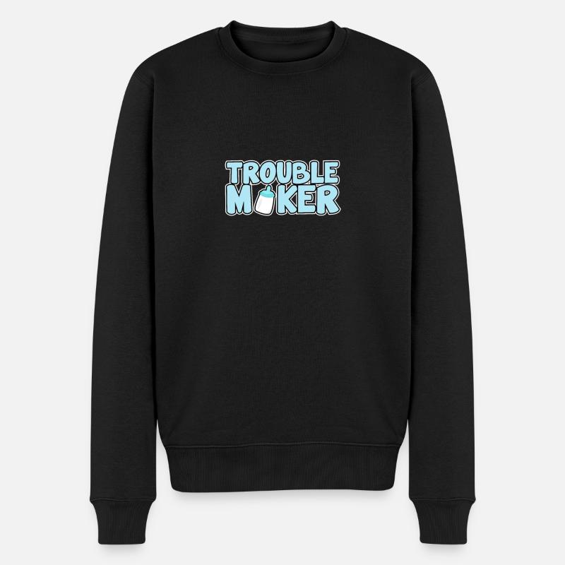Troublemaker - Bébé - Progéniture - Enfant - Famille - Pull Premium bio Homme - noir