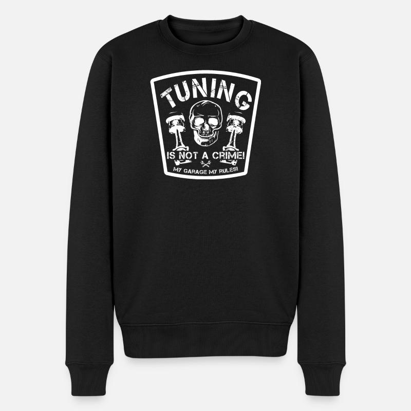 Tuning Tuner Autoschrauber - Männer Premium Bio Pullover - Schwarz