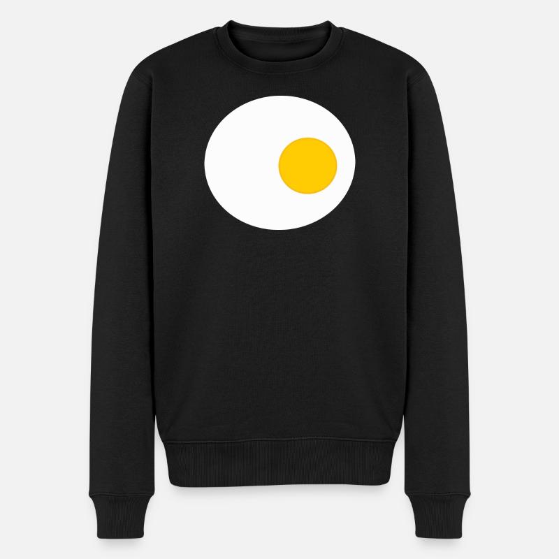 Spiegelei, Ei, Eier, T-shirt, Schürze Kostüm - Männer Premium Bio Pullover - Schwarz