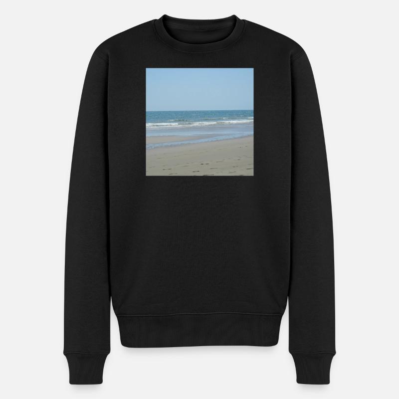 Strand Meer Urlaub Reise Spanien Ferien - Männer Premium Bio Pullover - Schwarz