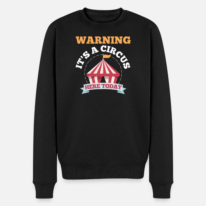 Zirkus Zirkuszelt - Männer Premium Bio Pullover - Schwarz