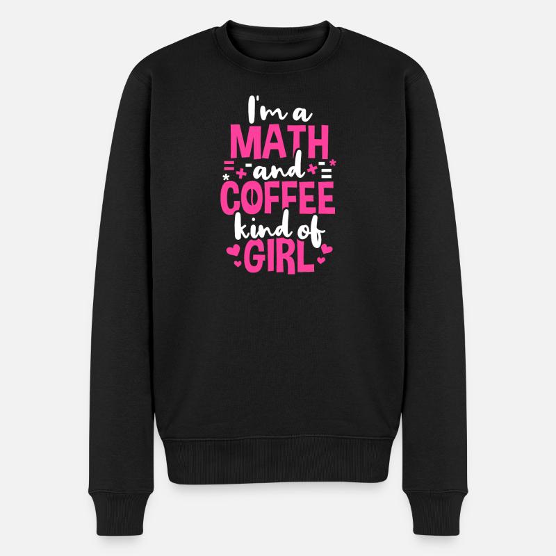 Math Teacher Student Math - Men's Premium Organic Jumper - black