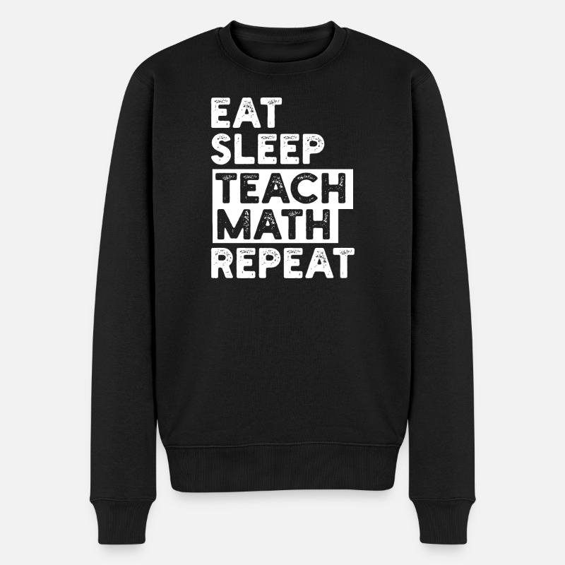 Mathelehrer Mathematik - Männer Premium Bio Pullover - Schwarz