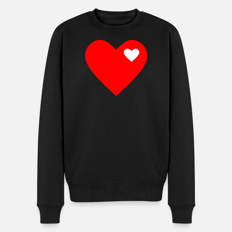 Saint-Valentin, Saint-Valentin, Saint-Valentin - Pull Premium bio Homme - noir