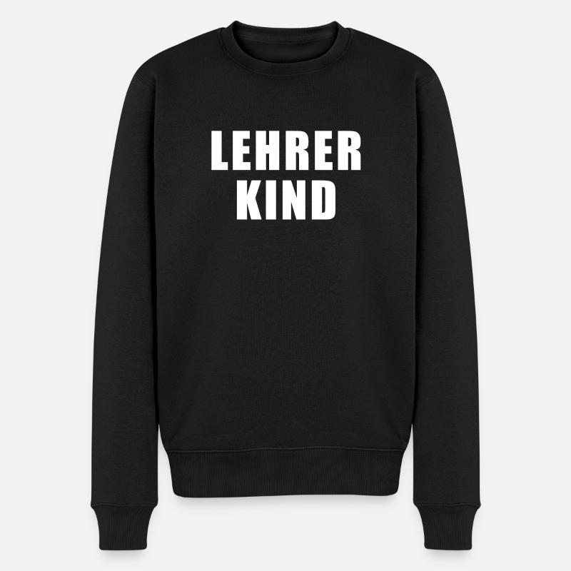 Lehrerkind - Männer Premium Bio Pullover - Schwarz