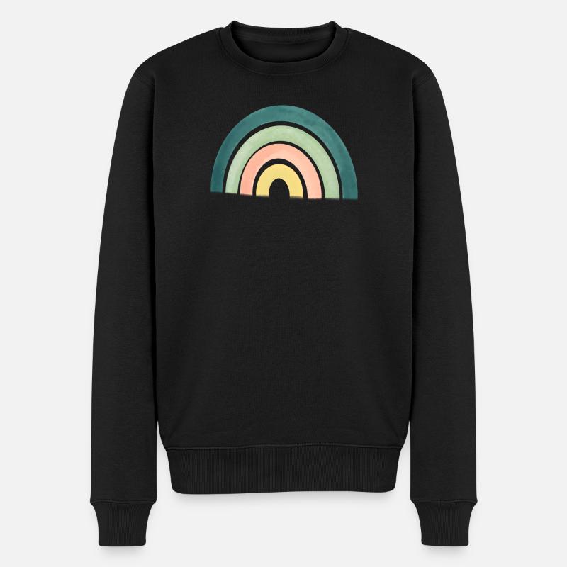 arc en ciel - Pull Premium bio Homme - noir