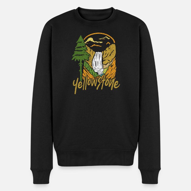 Yellowstone - Pull Premium bio Homme - noir
