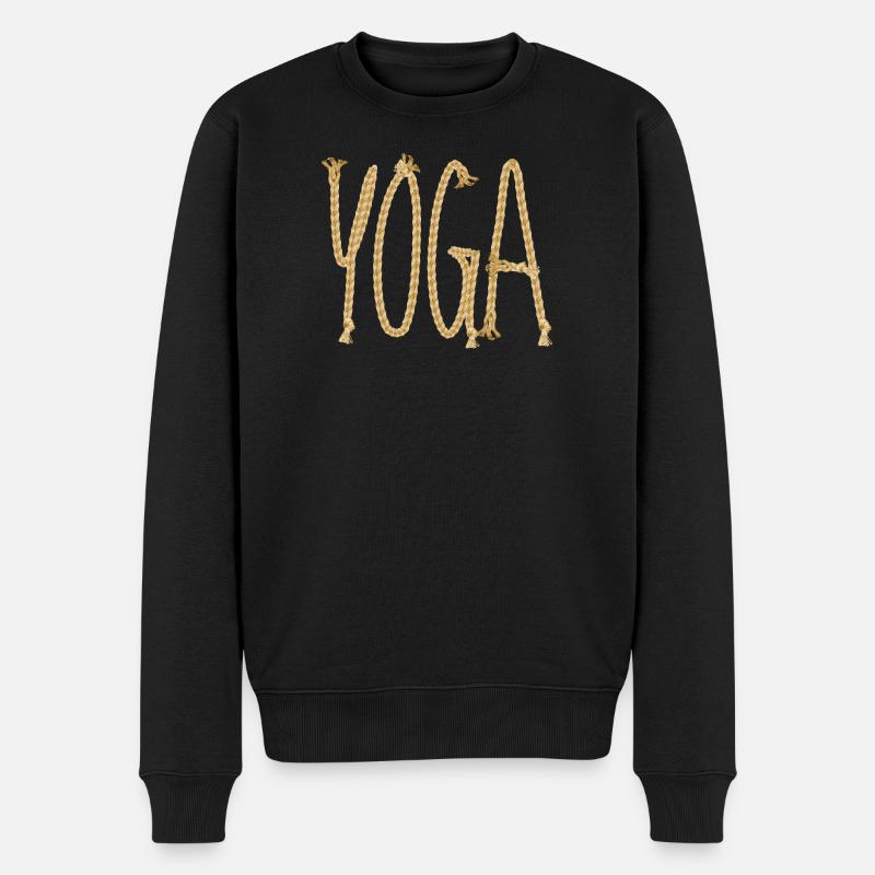 Écriture du Yoga - Pull Premium bio Homme - noir