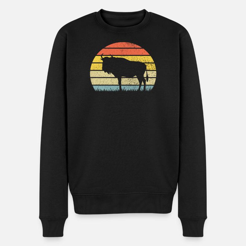 Gnu - Männer Premium Bio Pullover - Schwarz