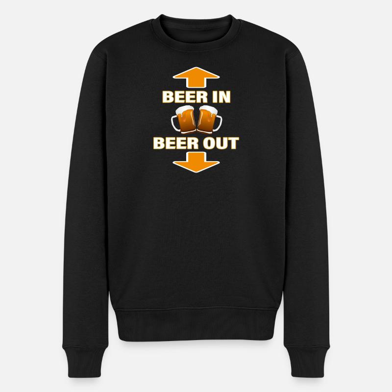 BIÈRE IN - BIÈRE OUT - Pull Premium bio Homme - noir