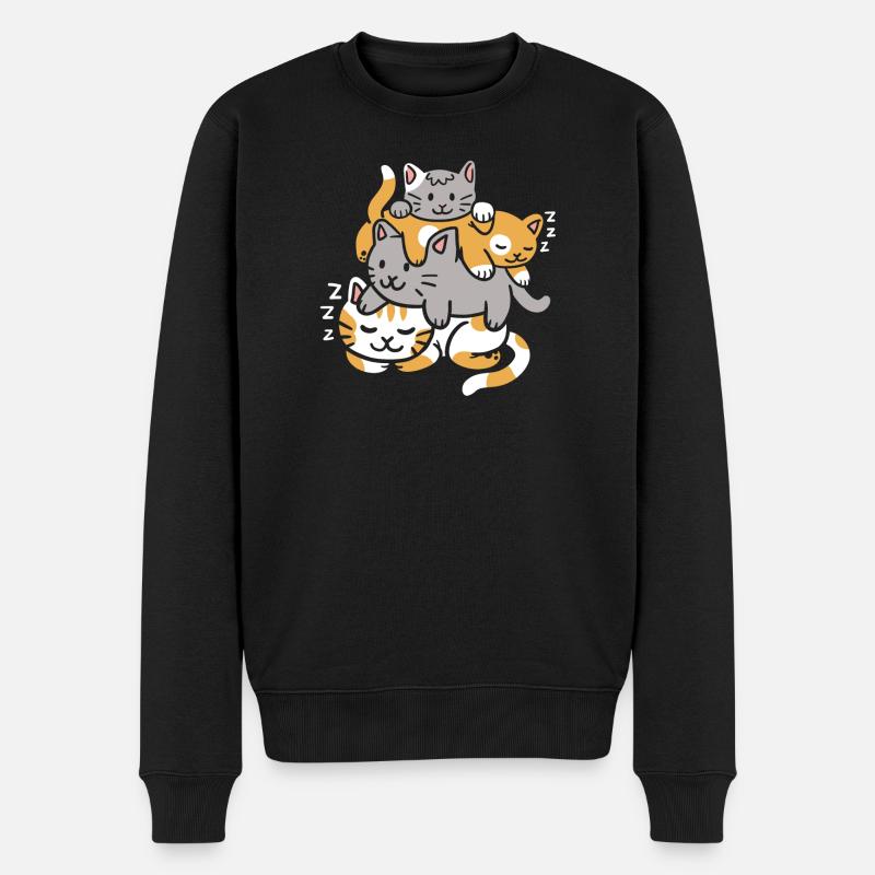 Chaton Chaton - Pull Premium bio Homme - noir