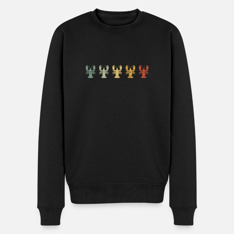 Série de homards à gradient - Pull Premium bio Homme - noir