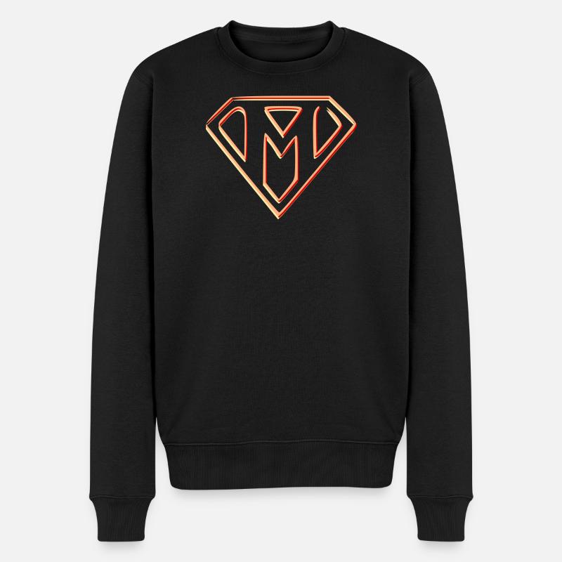 Emblème de puissance stylisé - Pull Premium bio Homme - noir