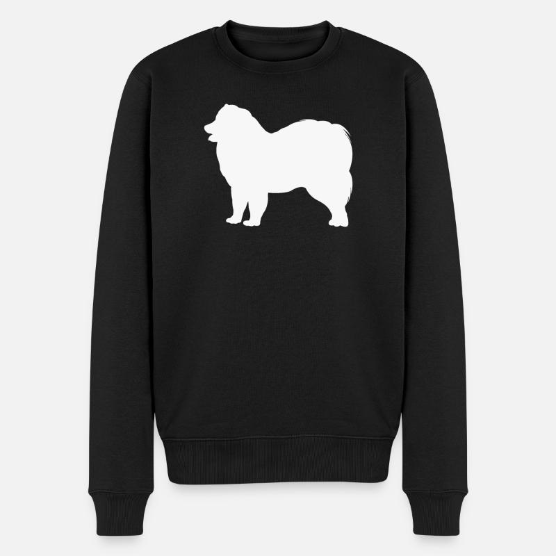Samoyed - Männer Premium Bio Pullover - Schwarz