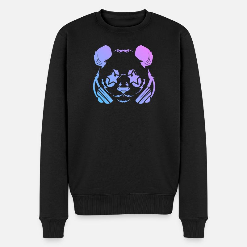 Panda Pandabär - Pull Premium bio Homme - noir
