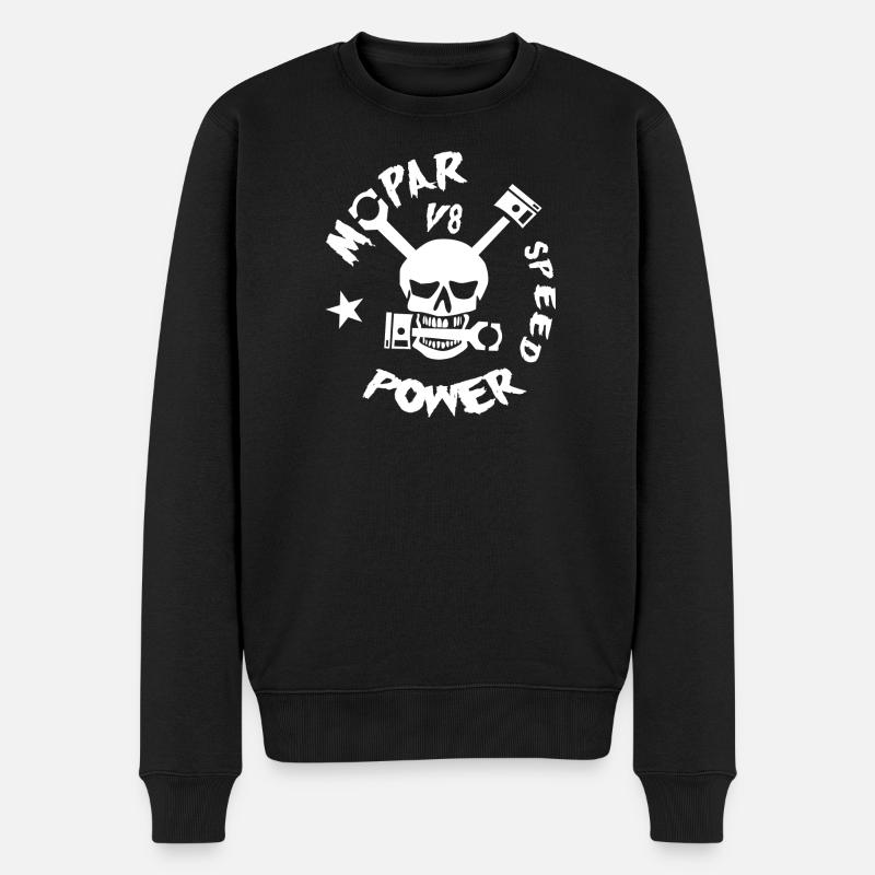 Mopar V8 Power - Männer Premium Bio Pullover - Schwarz