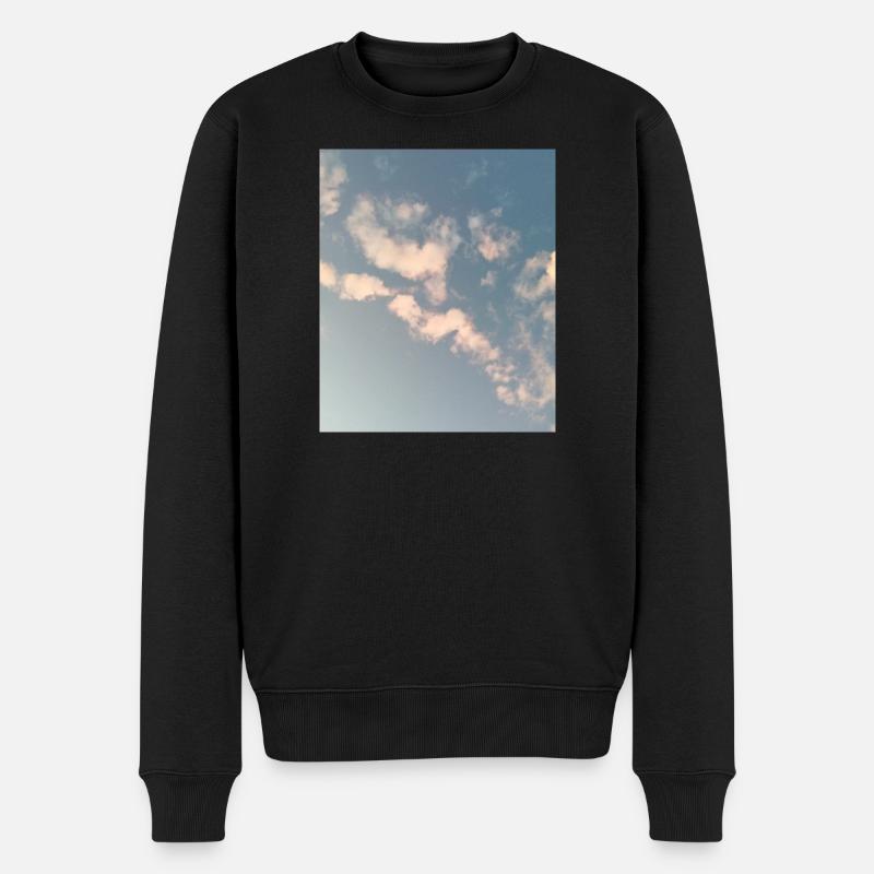 Nuages pastel Sky Zen Design - Pull Premium bio Homme - noir