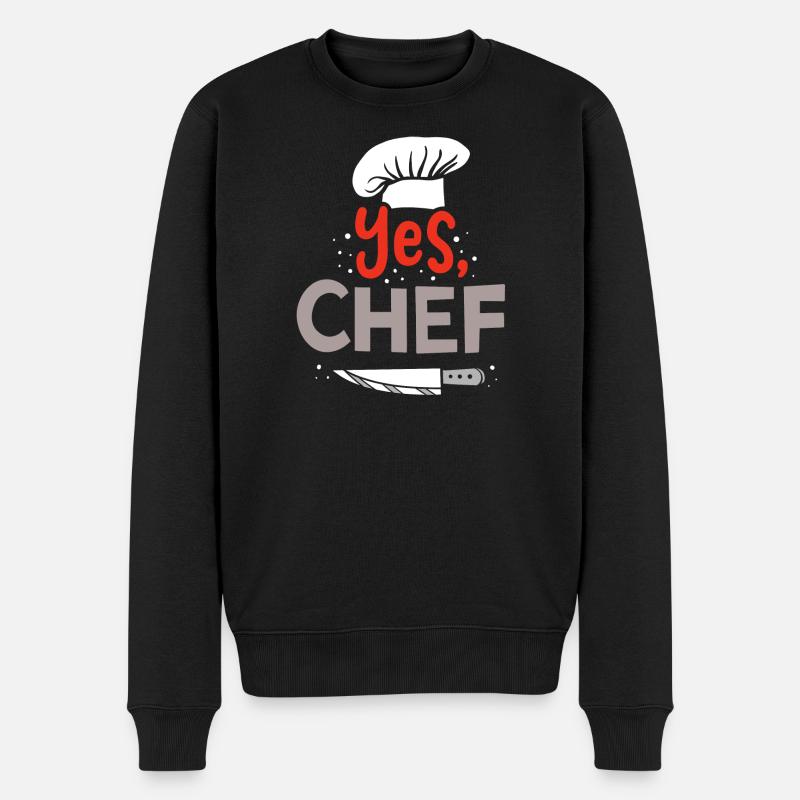 Chef Chef Chef Chef - Men's Premium Organic Jumper - black