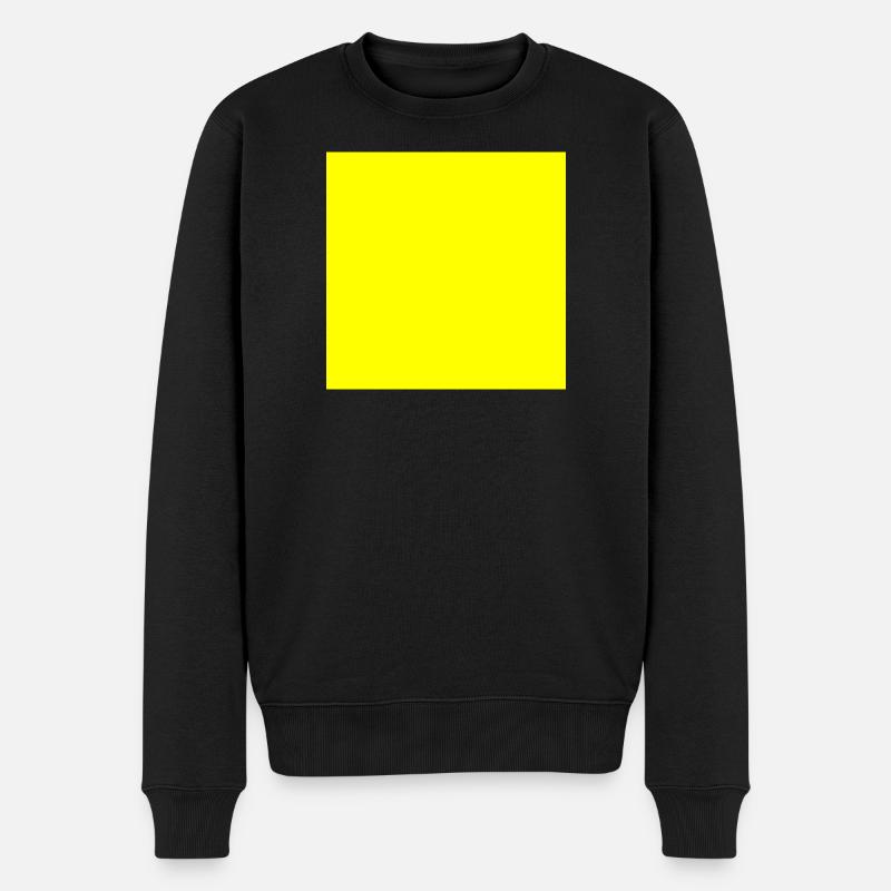 gelber Hintergrund Textur Vorlage personalisieren - Männer Premium Bio Pullover - Schwarz